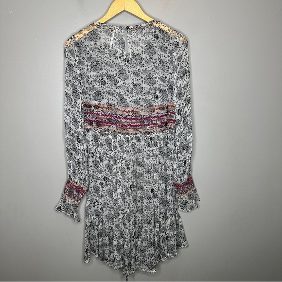 Anthropologie Giselle Beaded Tunic Chiffon Dress - Picture 9 of 9